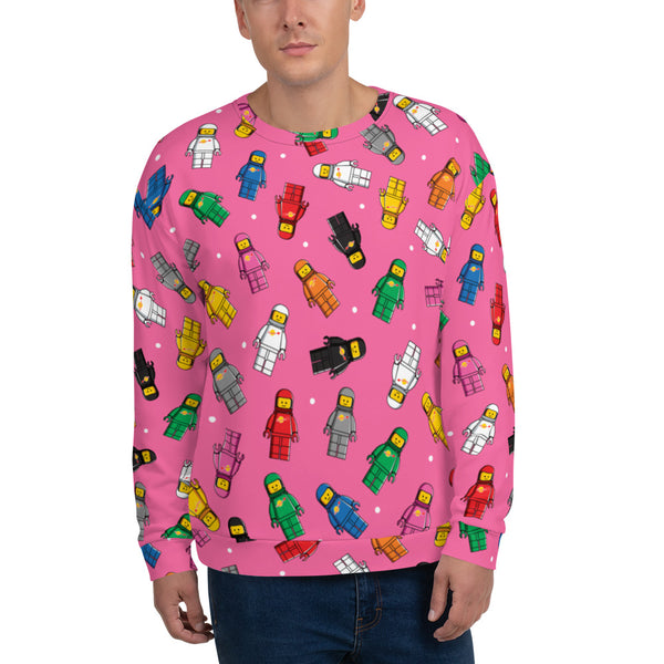 Spaceman Pink Unisex Sweatshirt