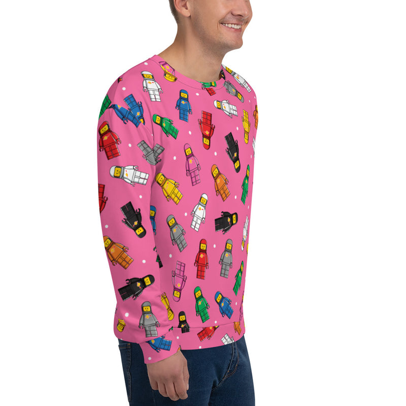 Spaceman Pink Unisex Sweatshirt