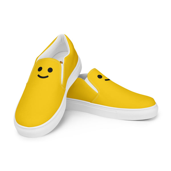 Minifigure Head Men’s Slip On Canvas Shoes