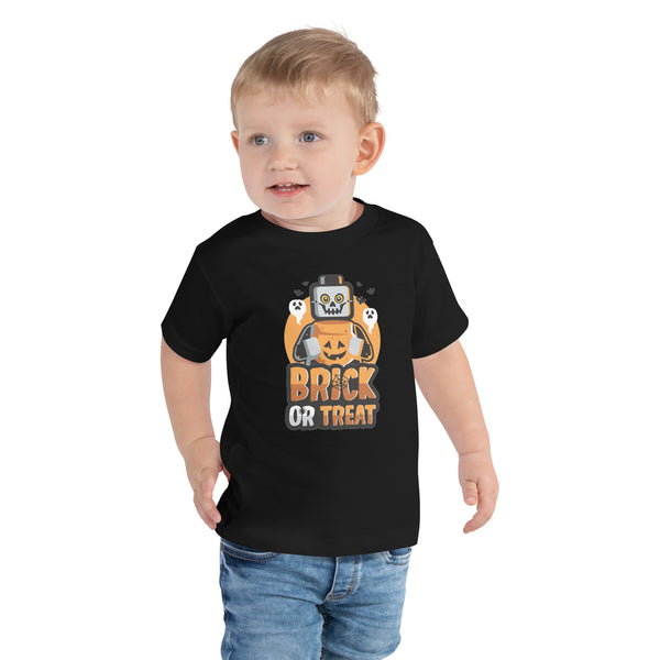 Brick or Treat Halloween Toddler Short Sleeve Tee