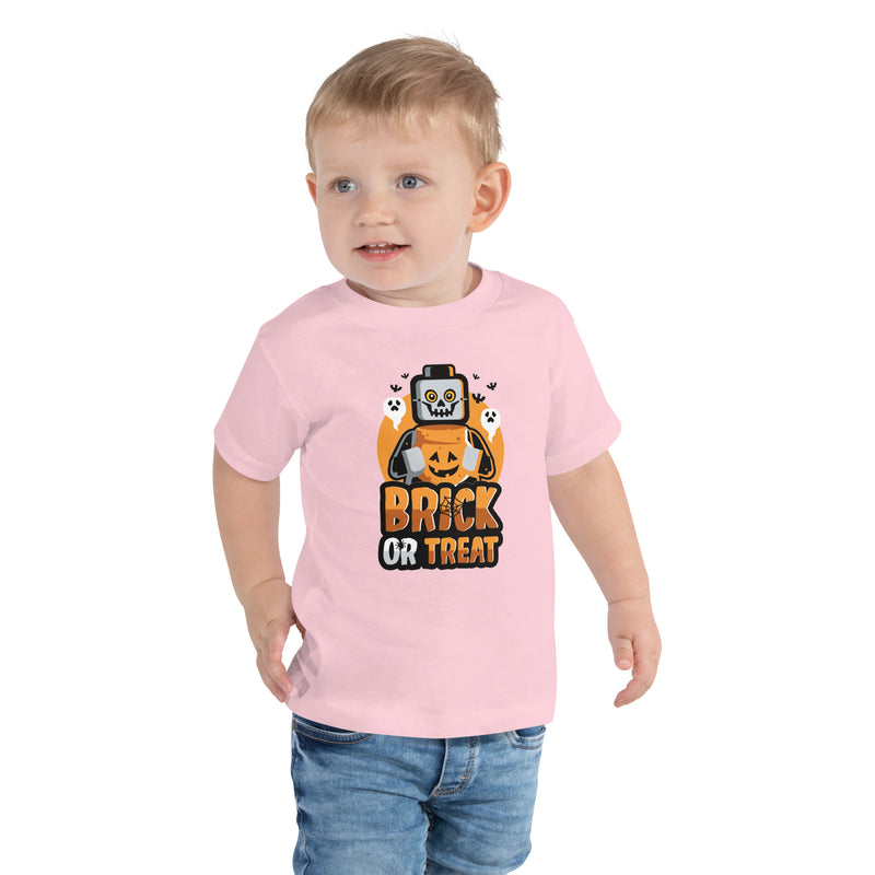 Brick or Treat Halloween Toddler Short Sleeve Tee