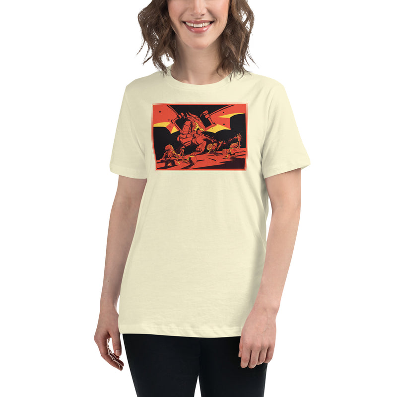 Bricks And Dragons Warrior Mage Minifigure Women's Relaxed T-Shirt