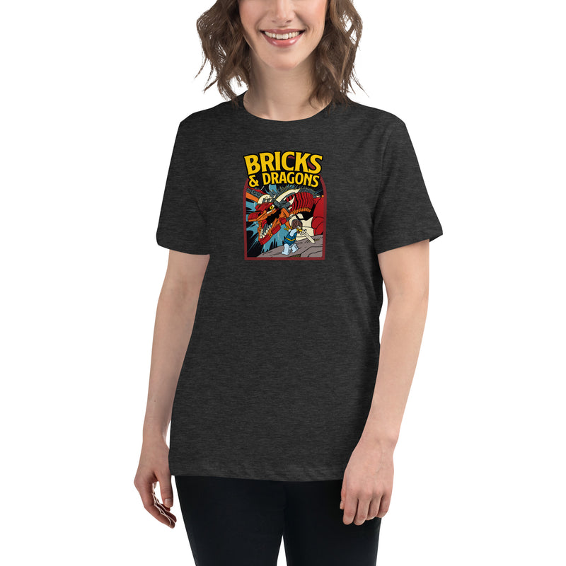 Bricks And Dragons Minifigure Women's Relaxed T-Shirt