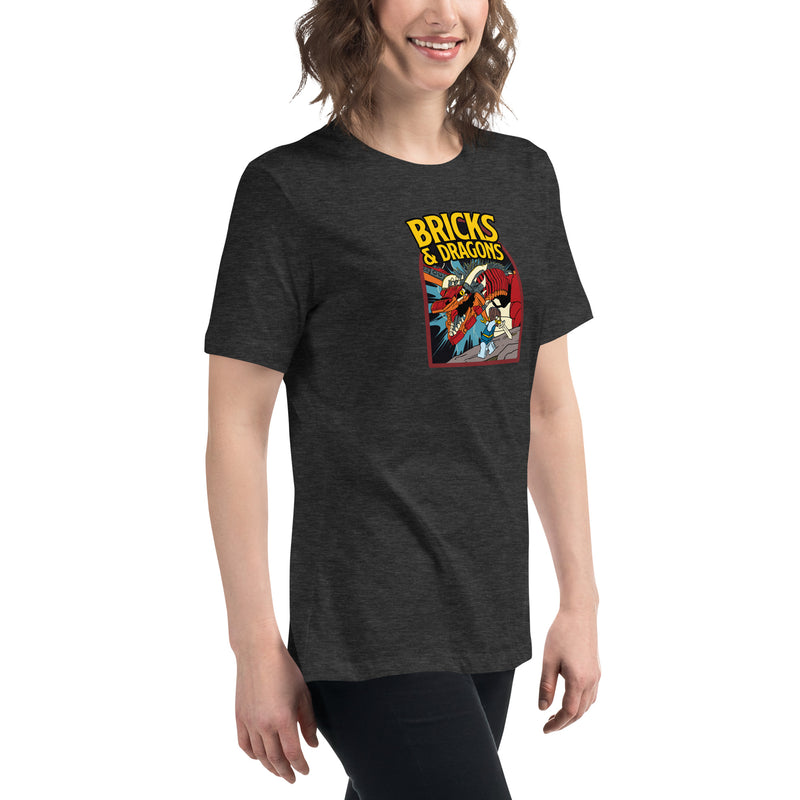 Bricks And Dragons Minifigure Women's Relaxed T-Shirt