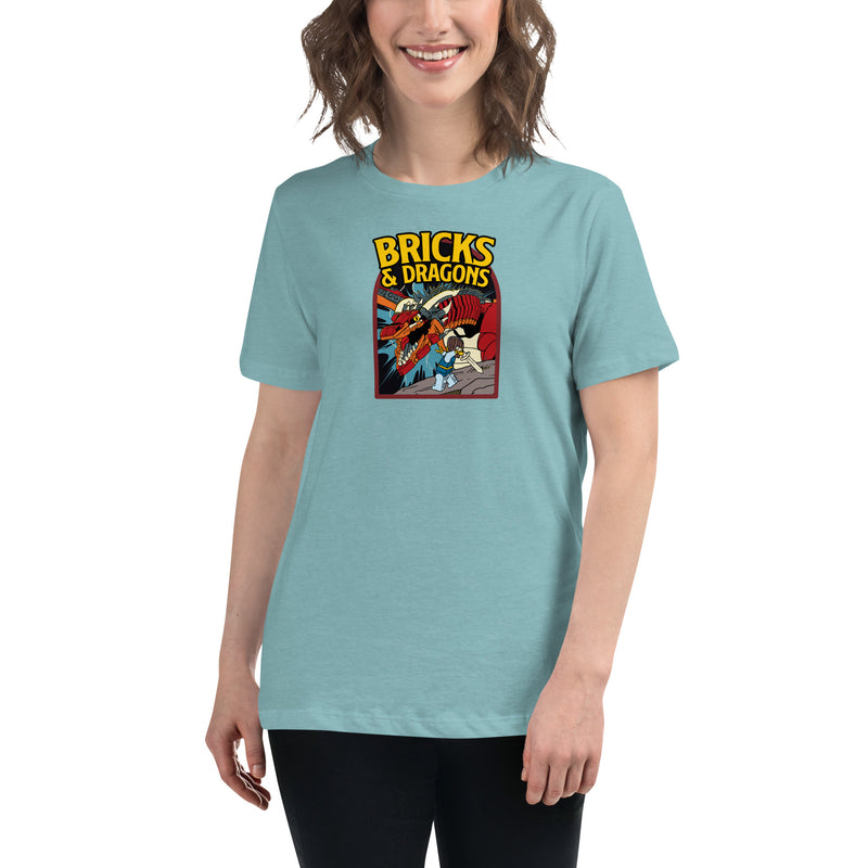 Bricks And Dragons Minifigure Women's Relaxed T-Shirt