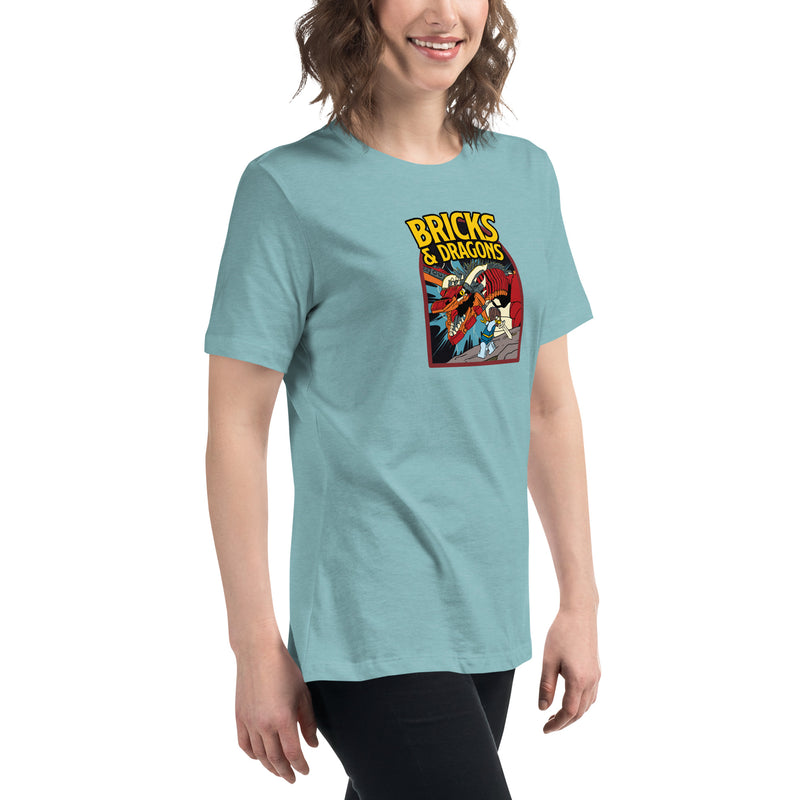 Bricks And Dragons Minifigure Women's Relaxed T-Shirt