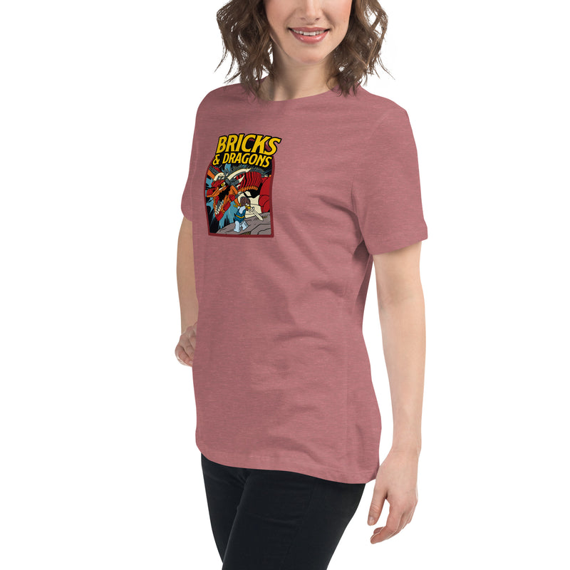 Bricks And Dragons Minifigure Women's Relaxed T-Shirt