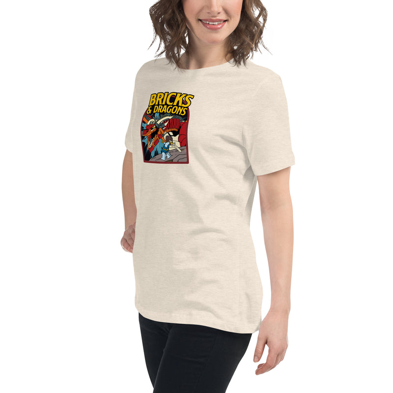 Bricks And Dragons Minifigure Women's Relaxed T-Shirt