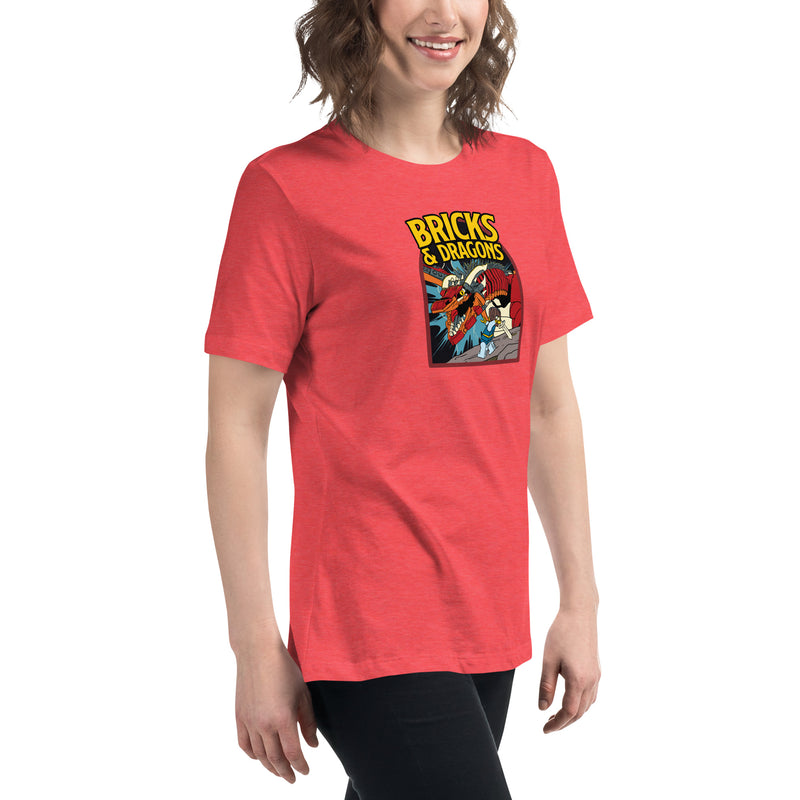 Bricks And Dragons Minifigure Women's Relaxed T-Shirt