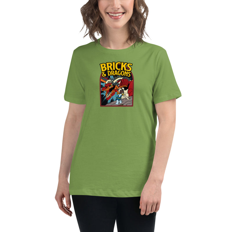 Bricks And Dragons Minifigure Women's Relaxed T-Shirt