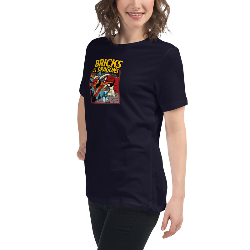 Bricks And Dragons Minifigure Women's Relaxed T-Shirt