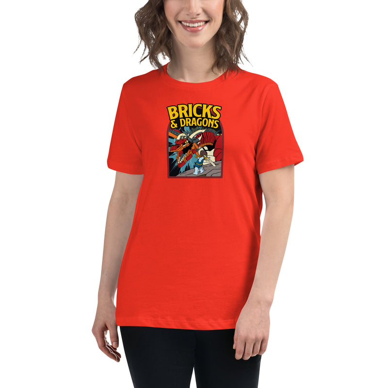 Bricks And Dragons Minifigure Women's Relaxed T-Shirt