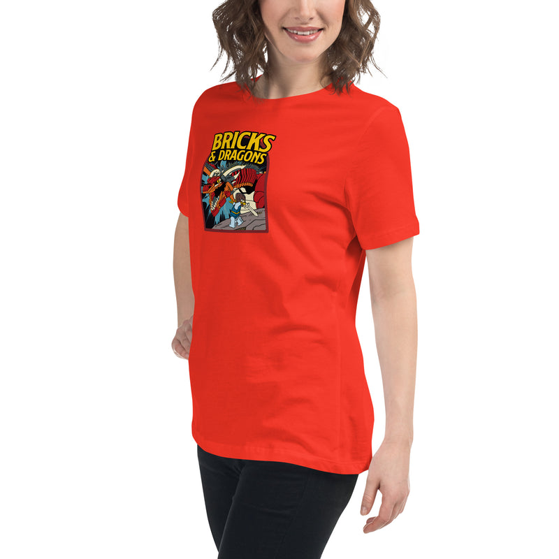 Bricks And Dragons Minifigure Women's Relaxed T-Shirt