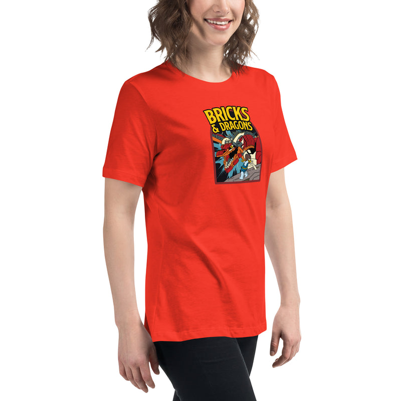 Bricks And Dragons Minifigure Women's Relaxed T-Shirt