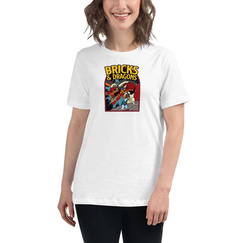 Bricks And Dragons Minifigure Women's Relaxed T-Shirt