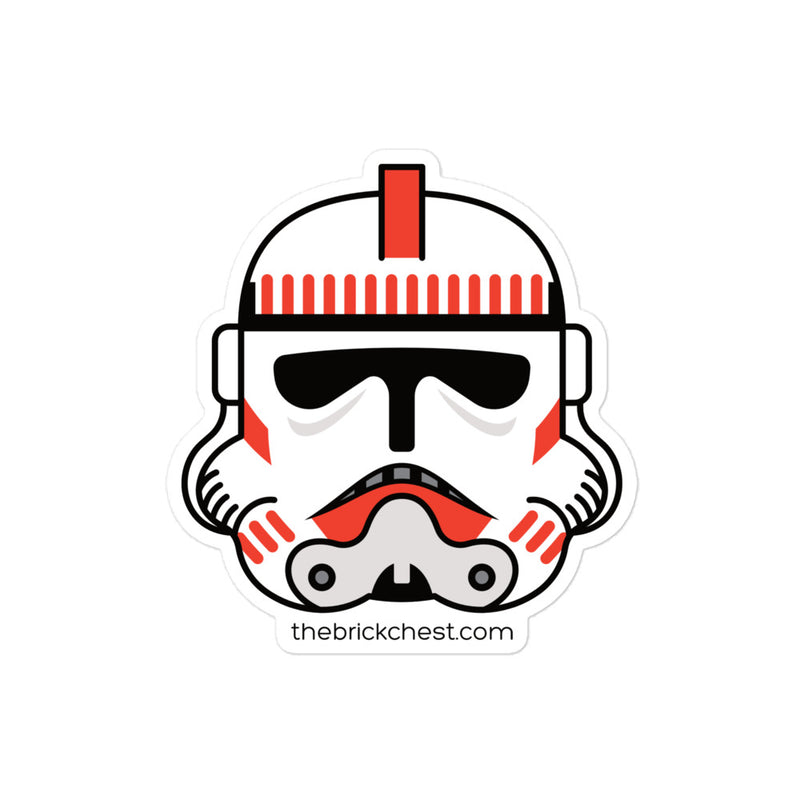 Clone Shock Trooper 1 Minifigure Helmet Sticker