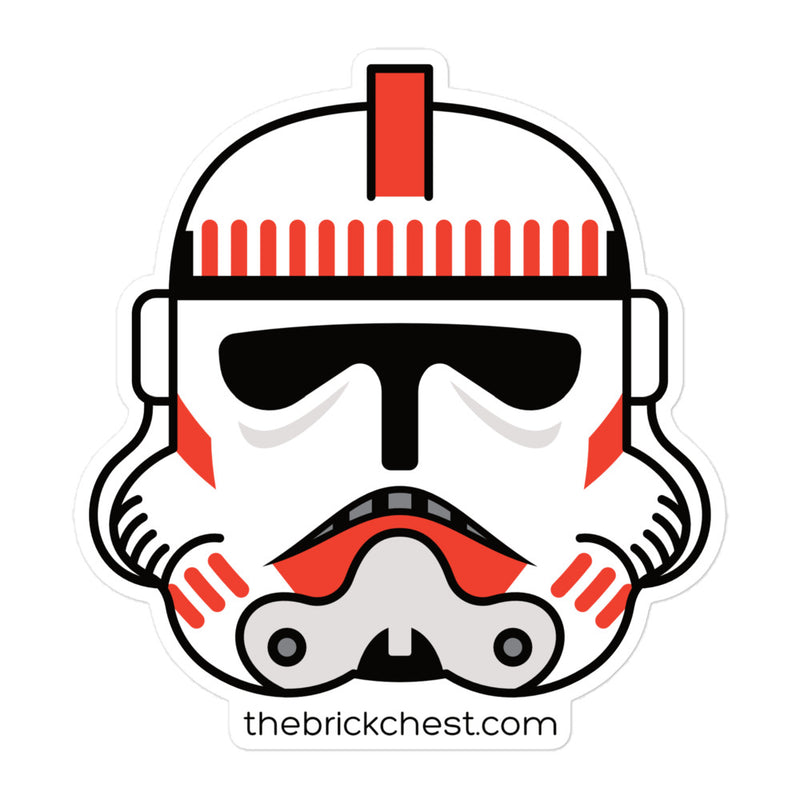 Clone Shock Trooper 1 Minifigure Helmet Sticker